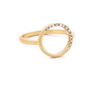 Madewell Gold Luster Circle Ring!